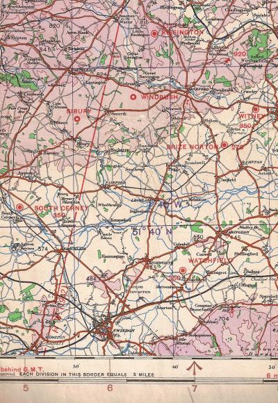 RAF 1942 Map Section