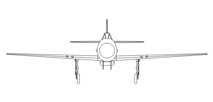 Type VI Blueprint Front