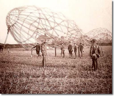 WWI Zeppelin Down