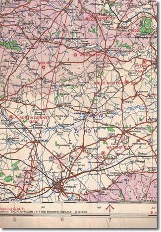 Section of WWII RAF Map